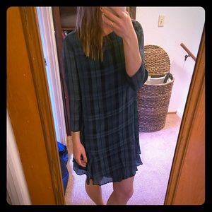 Madewell Tartan Plaid Shift Dress